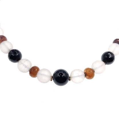 Εικόνα της Κολιέ με Όνυχα, Αχάτη και Χαλαζία